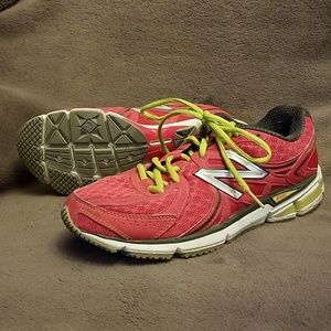 Womens New Balance Running 780 Pink Yellow Shoes